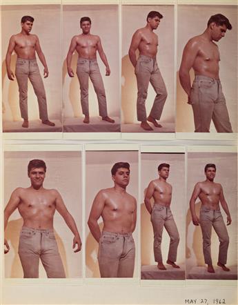 LON OF NY (ALONZO HANAGAN, active 1950s-1960s) A personal album of approximately 215 photographs of the same male model in various pose